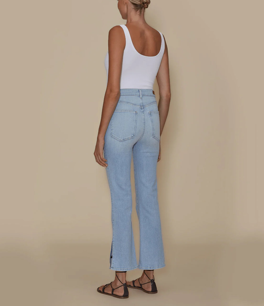 LE JEAN Stella Flare Crop - Ice Breaker