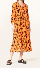 Marc Cain Macro Leopard Print Dress