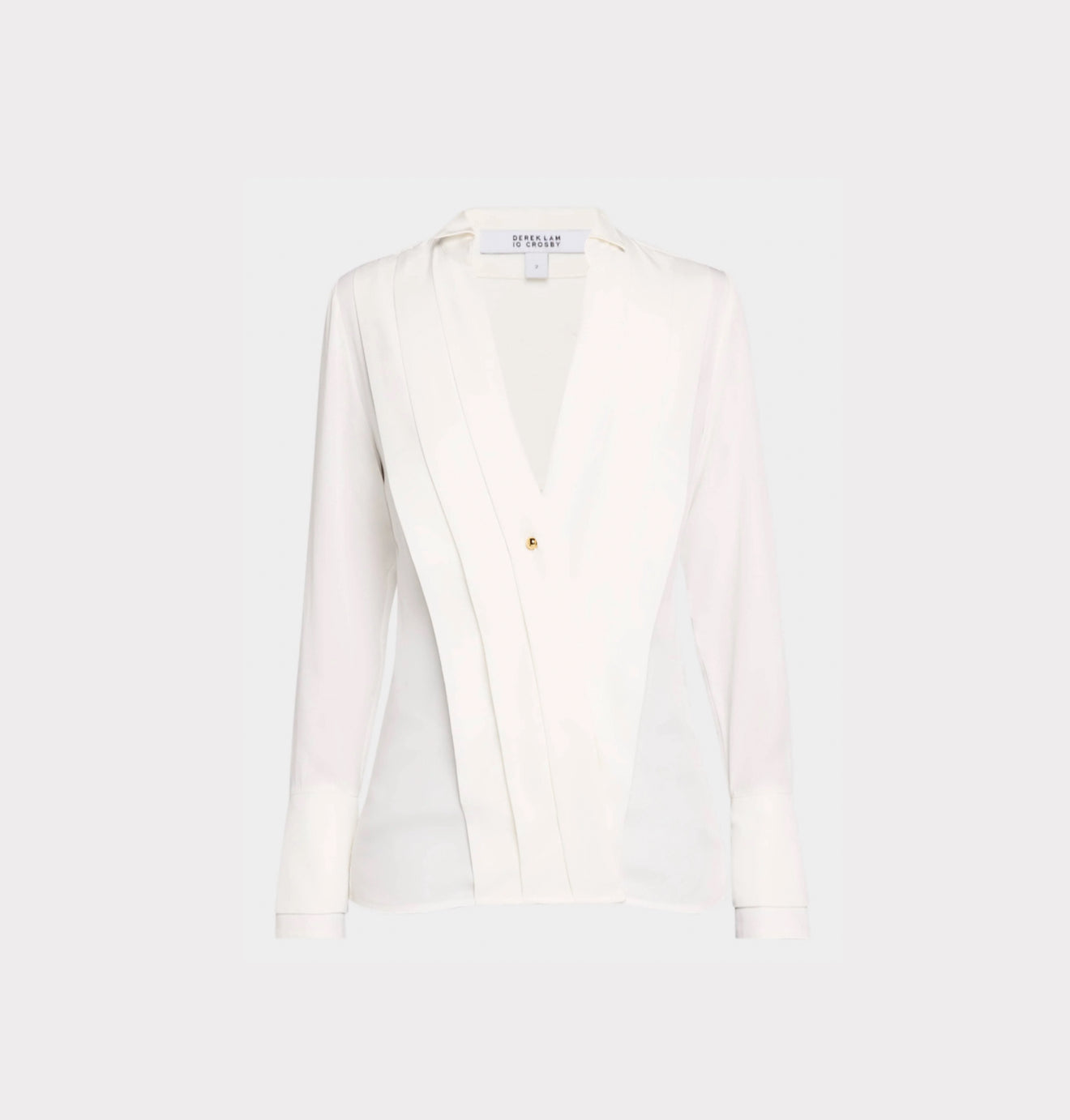 Derek Lam 10 Crosby Tiffany Pleat Front Shirt - Blanc