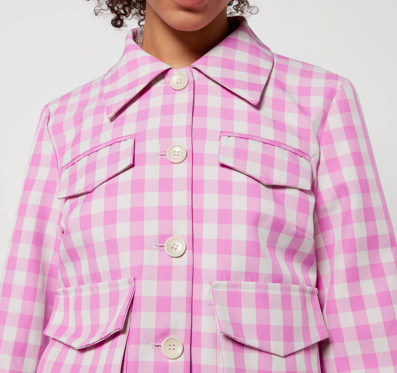 Baum und Pferdgarten Bijou Twill Jacket - Pink Copenhagen Check