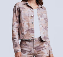 L’Agence Janice Crop Jean Jacket - Pink Camo