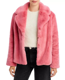 Apparis Milly Faux Fur Coat - Pink