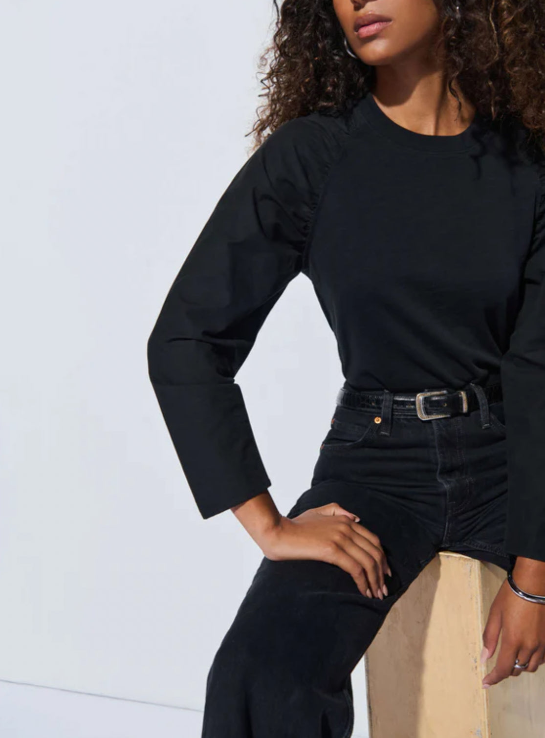 Nation Ltd Ruthie Top - Jet Black
