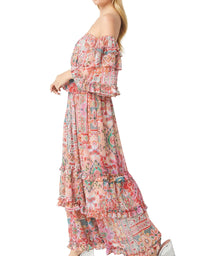 MISA Los Angeles Malaparta Dress - Palazzo Tile