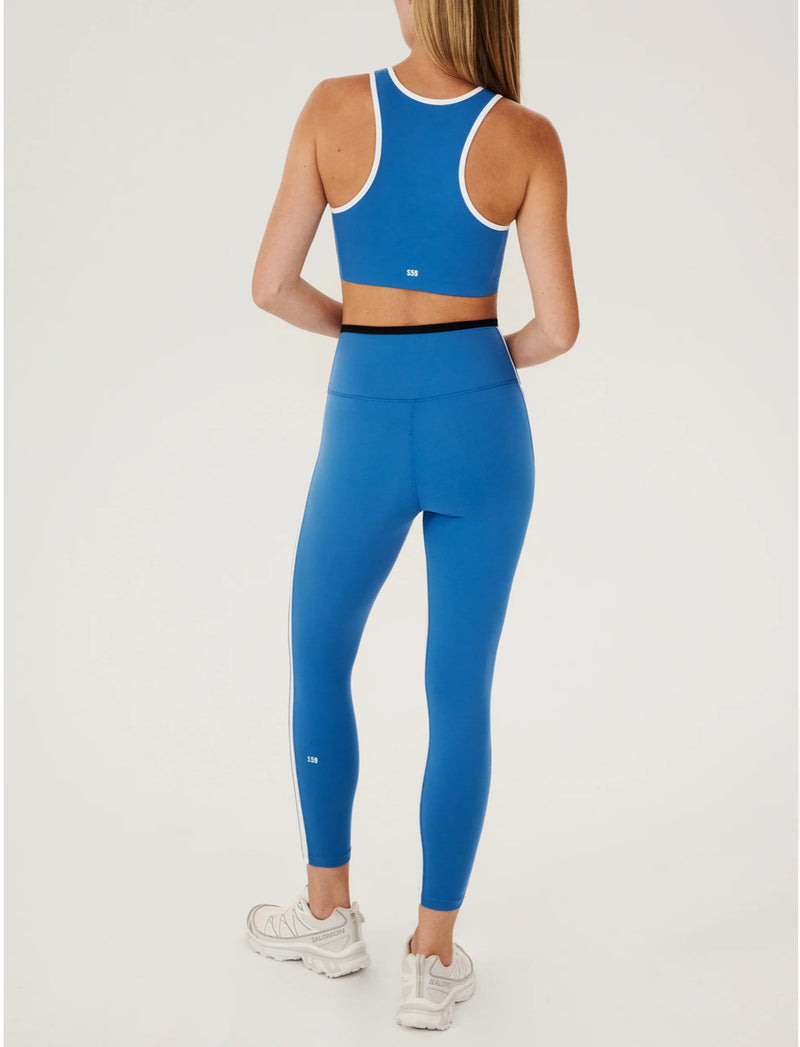 Splits59 Blake Rigor Bra - Stone Blue/White