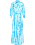 L’Agence Cameron Long Shirt Dress - Aqua Bamboo