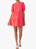 Sanctuary Poplin Mix Dress - Island Pink