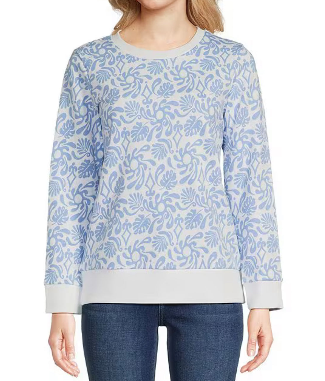 Sail to Sable Beach Splash Print Sweatshirt