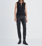rag & bone Sonia Sleeveless Crepe Top - Black