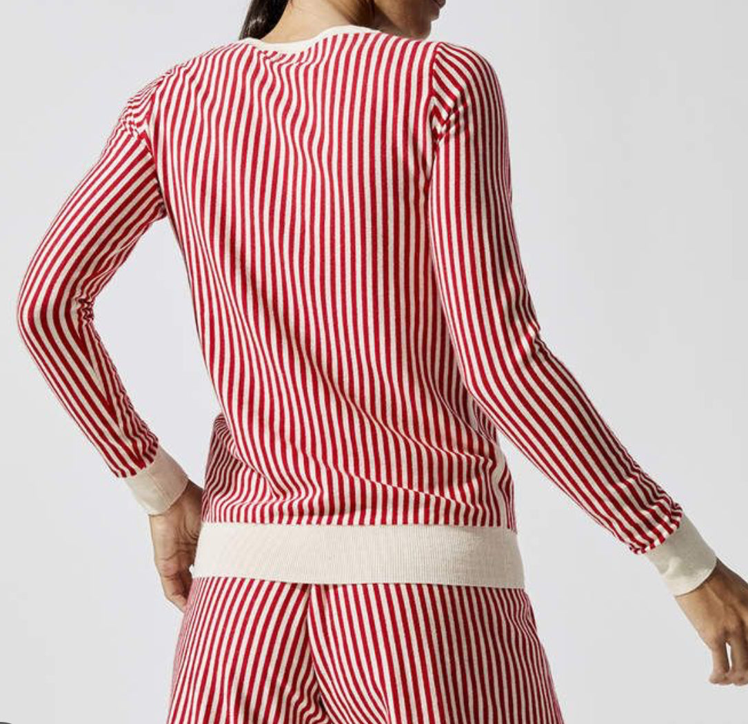 Madeline Thompson Blenheim Jumper - Cream/Red