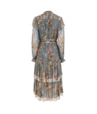 Christy Lynn Gianna Dress - Blue Brocade