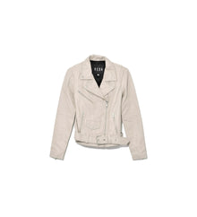 VEDA Jayne Smooth Leather Jacket - Bone