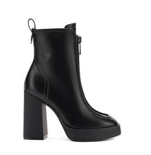 Larroude Nicole Hi Boot - Black Leather