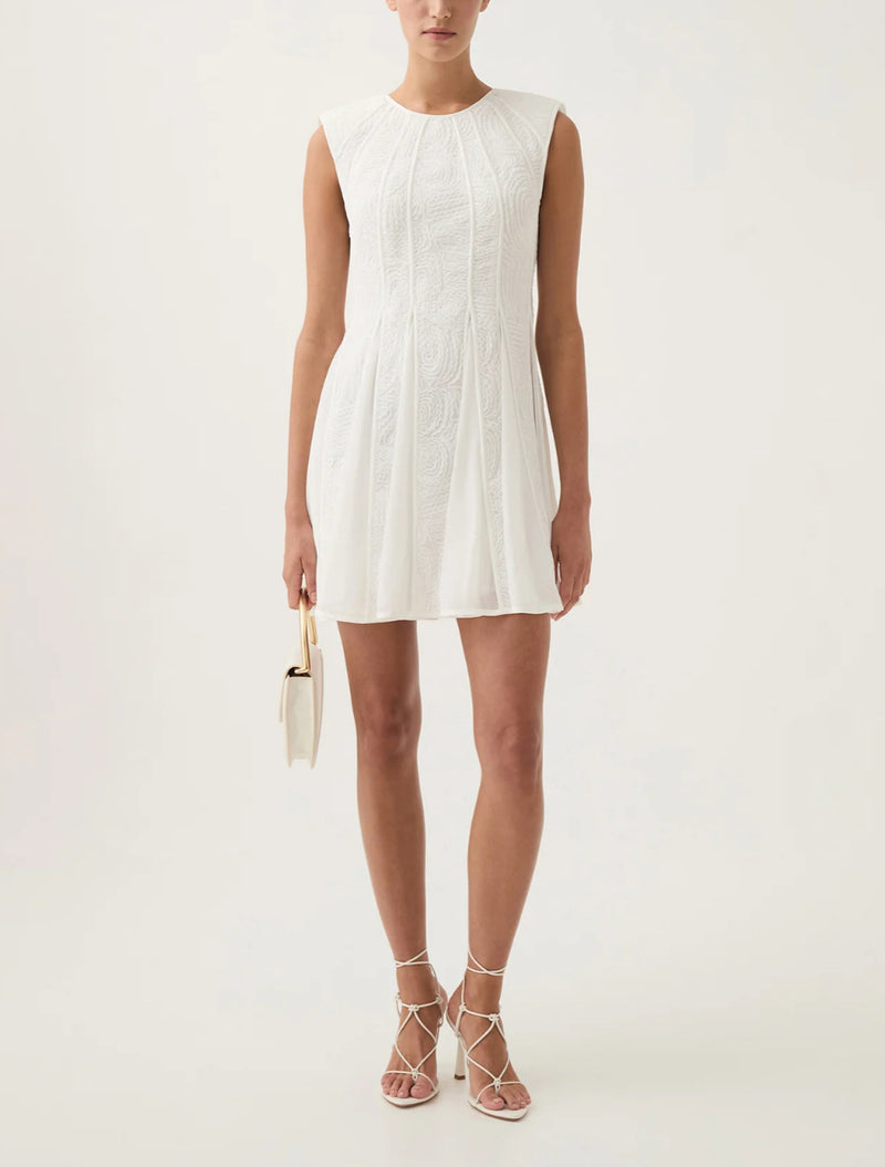 aje. Soleil Lace Mini Dress - Ivory