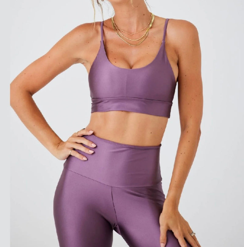 Onzie Flow Bra in Toasted Mauve Liquid