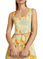 A.L.C. Isabel Sea Glass Crop Top