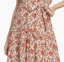 Veronica Beard Lexington Belted Floral Dress - Off White Multi