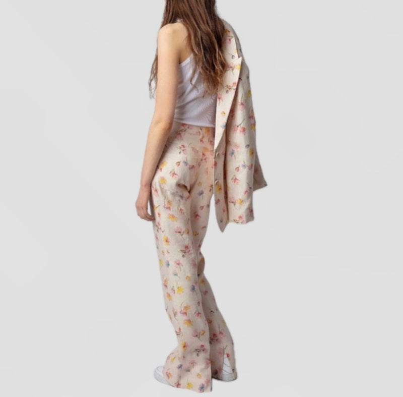 Zadig & Voltaire Pistol Courtney Linen Slit Pants