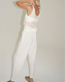 LNA Mavi Open Knit Tank - Ivory