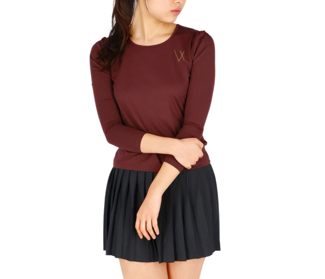 Vieux Jeu Millie Top - Burgundy