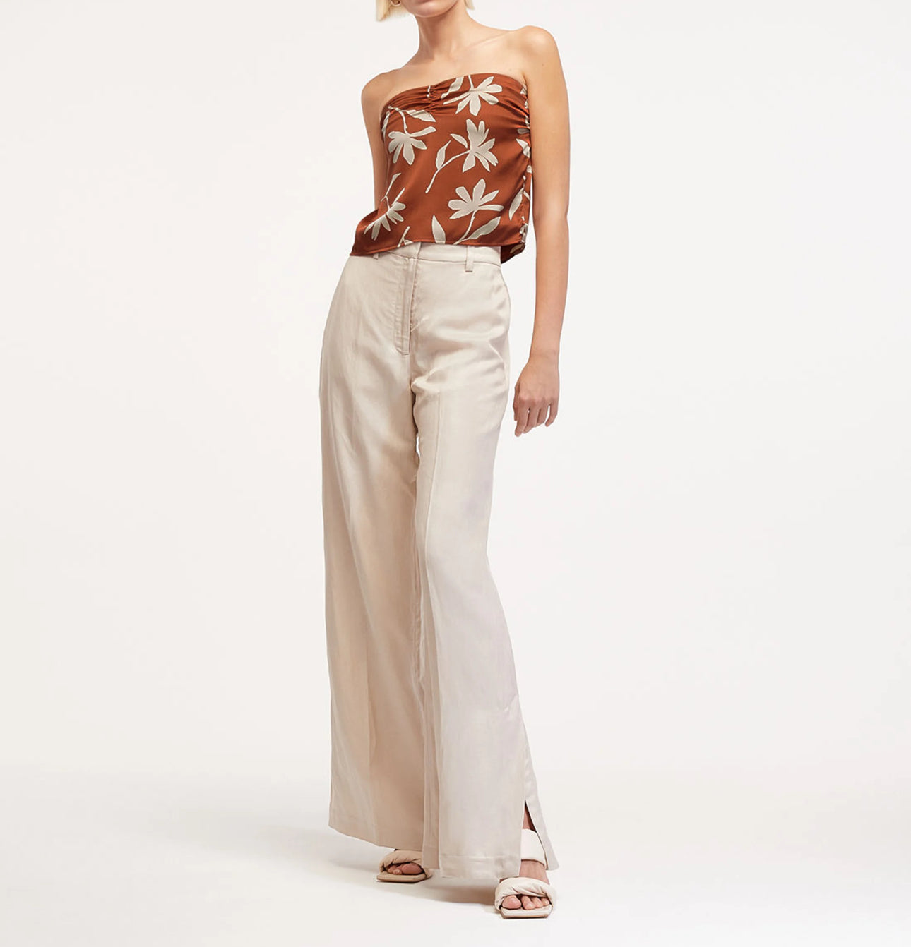 Anine Bing Stephanie Top - Terracotta Daisy Print