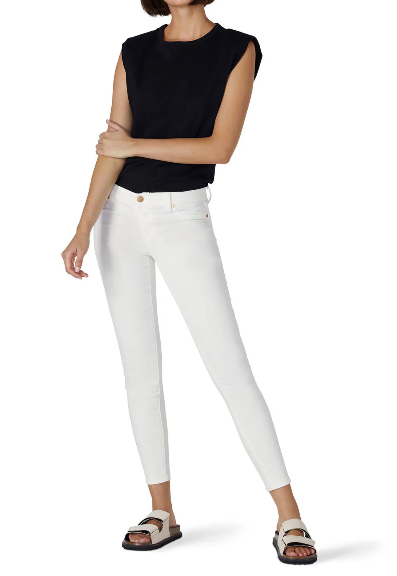 BLANKNYC Great White Low Rise Skinny - White