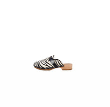 KATE CATE Alegra Pony Hair Clogs - Zebra