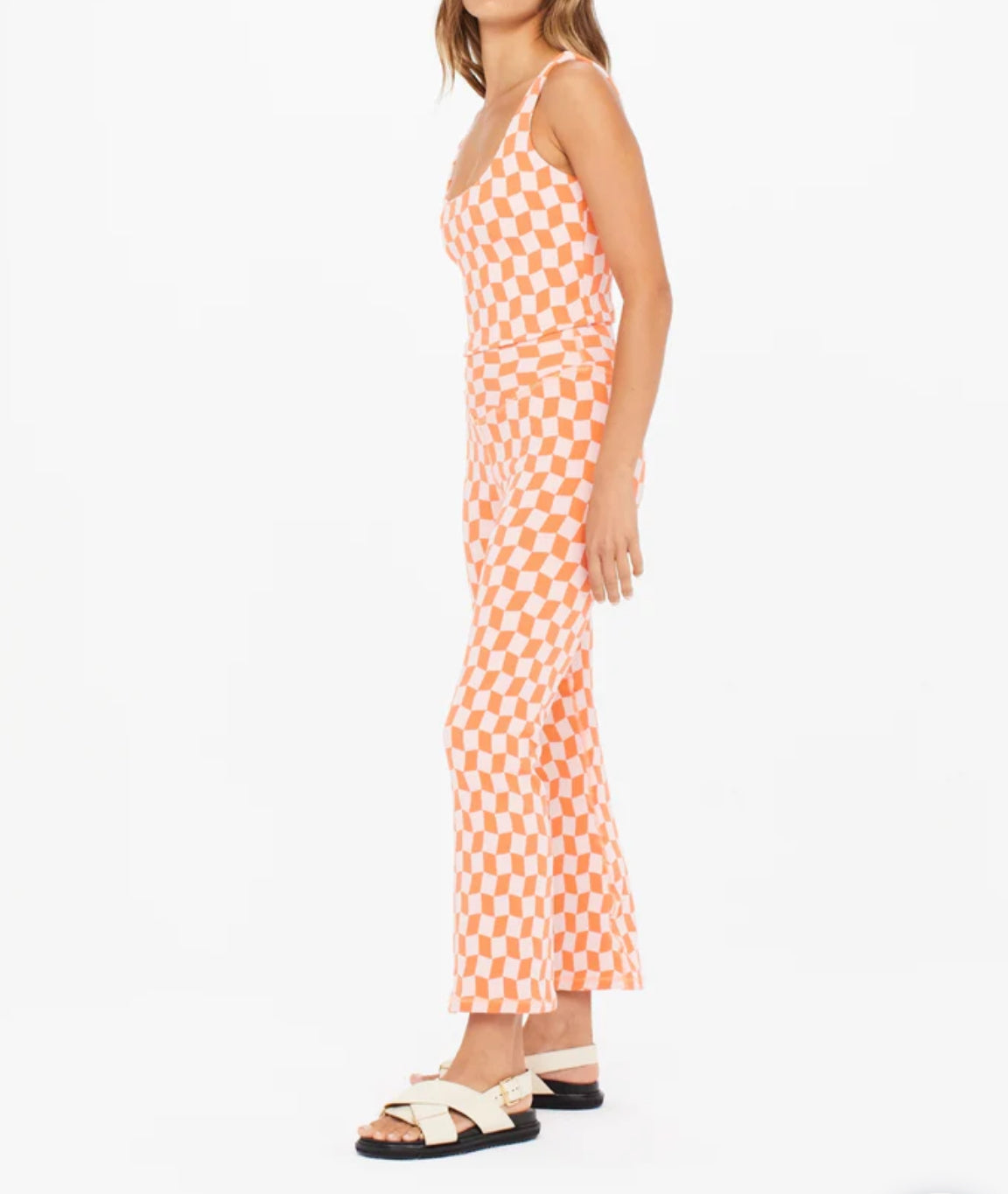 The Upside Yosemite Thia Flare Pant - Nectarine Petal