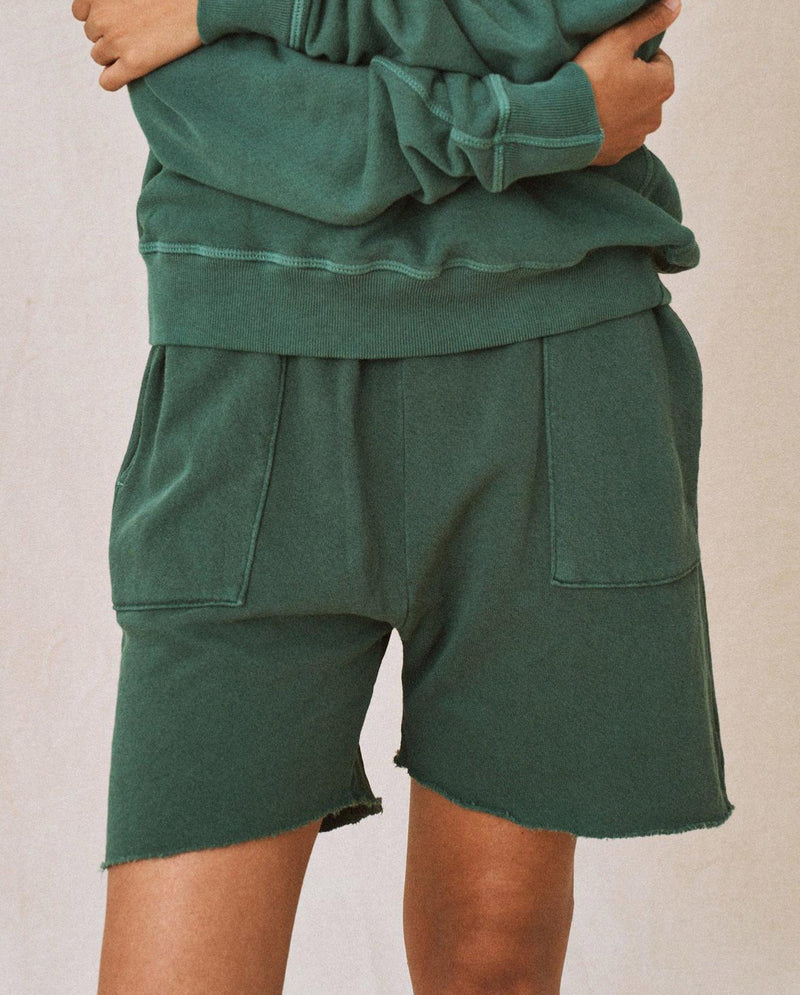 The Great. The Patch Pocket Sweat Short - Palm Leaf