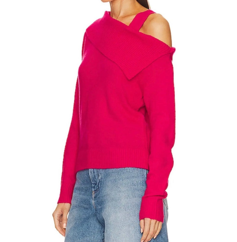 Central Park West Yvonne Cold Shoulder Sweater - Posey