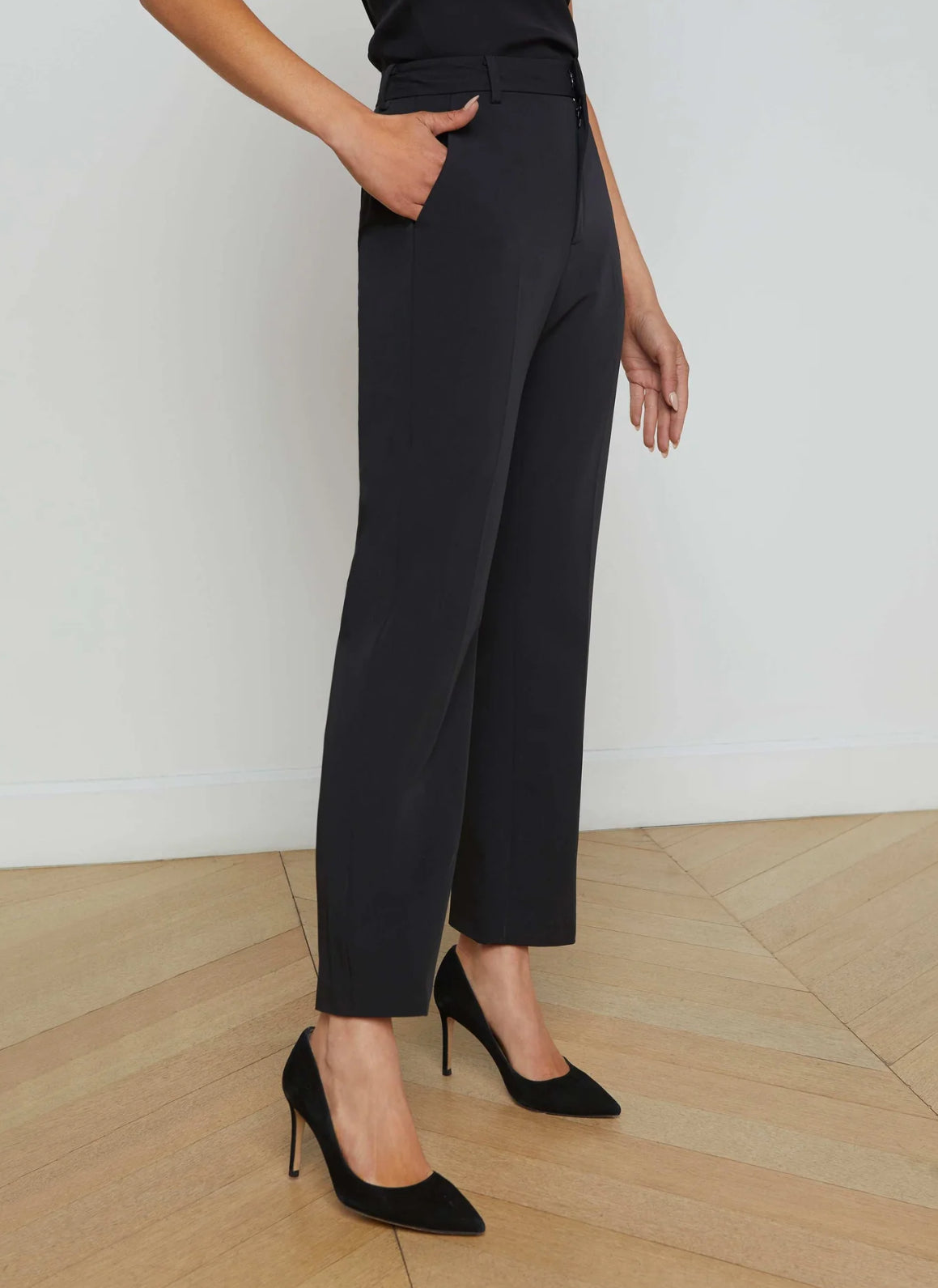 L’Agence Enola Cigarette Pant - Black