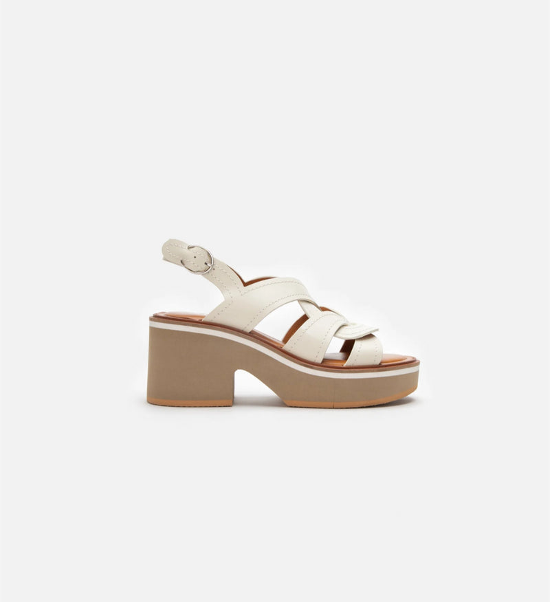 Clergerie Calixa Platform Sandal - Cream