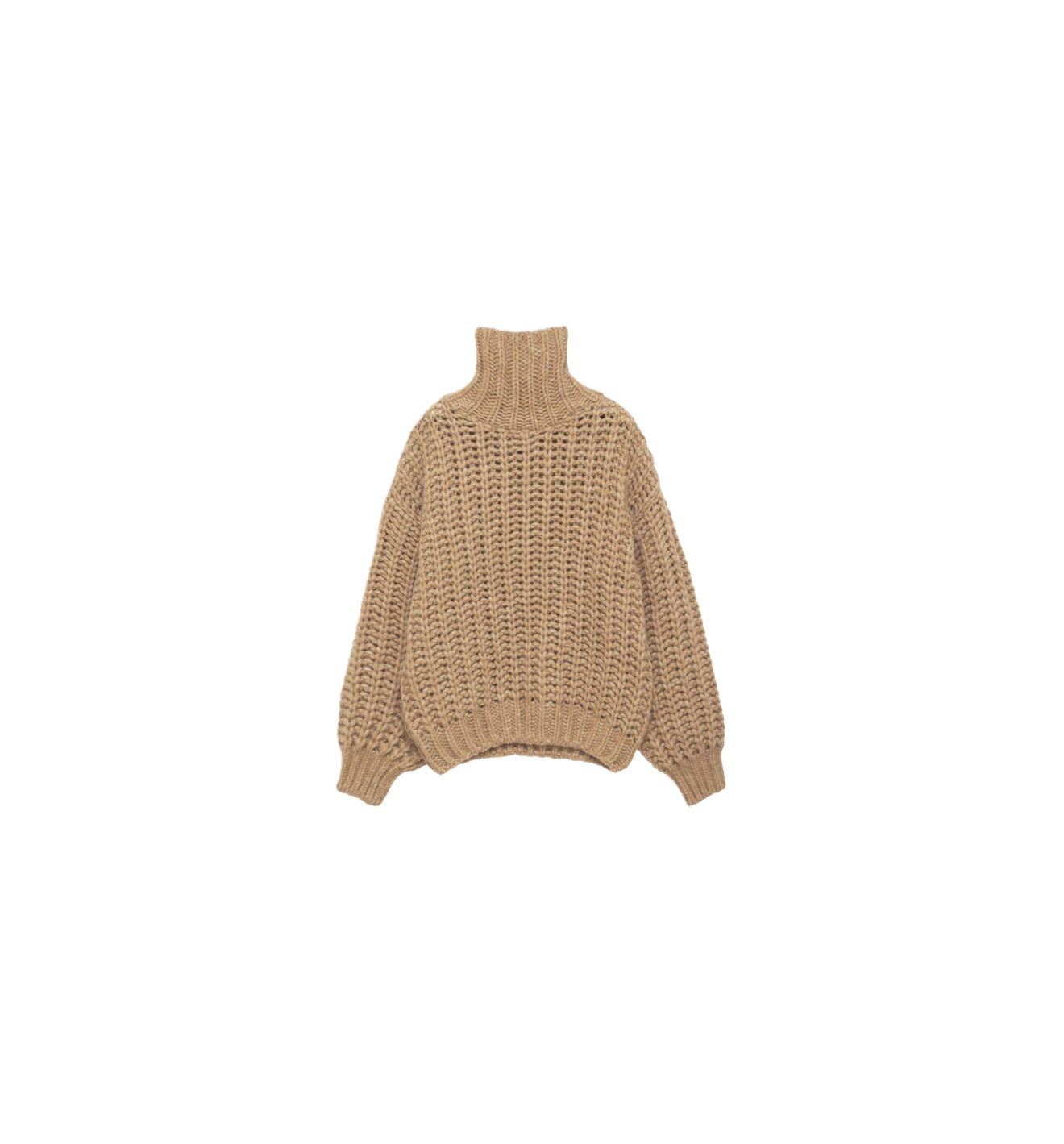 Anine Bing Iris Turtleneck Sweater - Camel