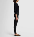 7 For All Mankind Slim Illusion Luxe High Waist Skinny - Black