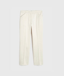 TOTÊME Cropped Straight Trousers - Ecru