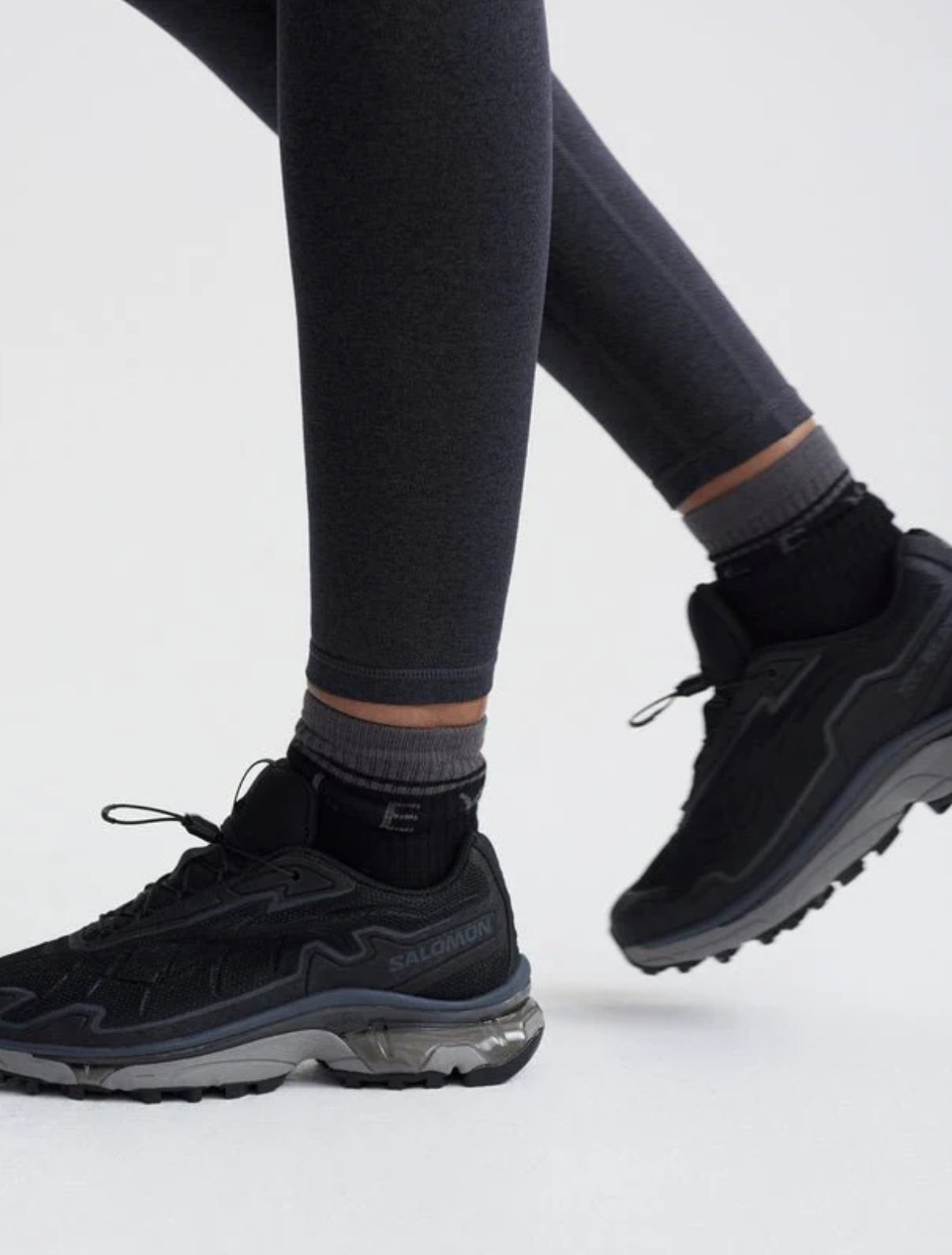 Varley Always Warm Base Layer Leggings- Black Marl