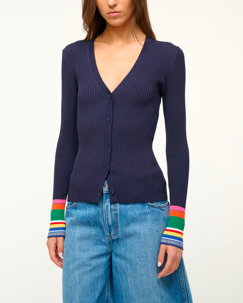 STAUD Cargo Sweater - Navy Multi