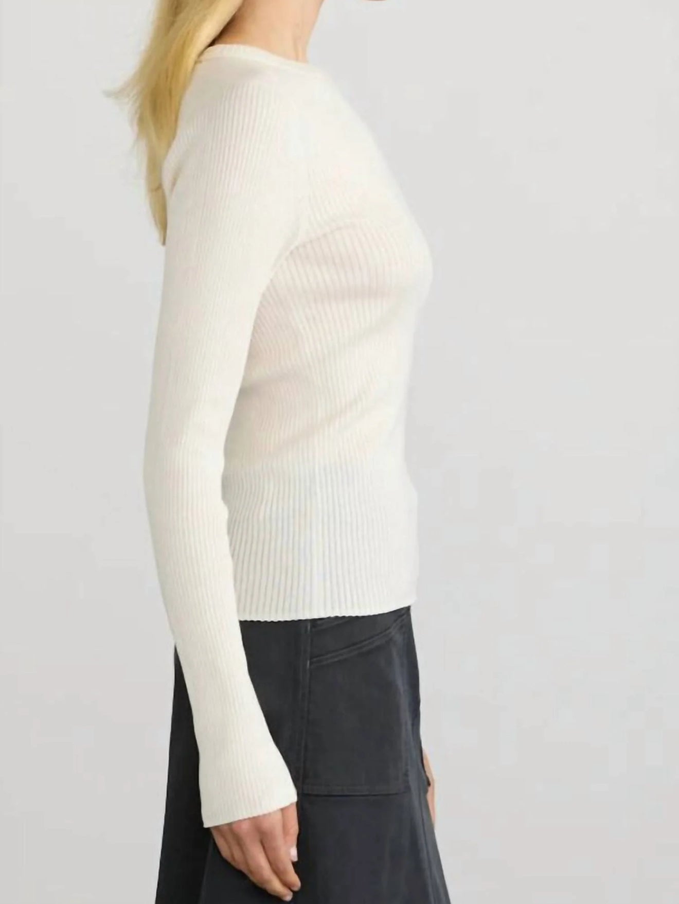 Margaret O'Leary Annie Rib Tee
- Latte