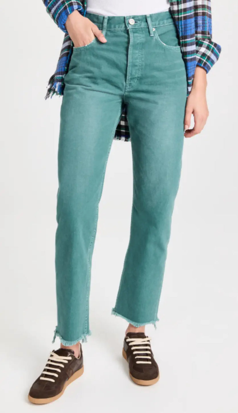 Moussy Vintage Armada Wide Straight - Turquoise