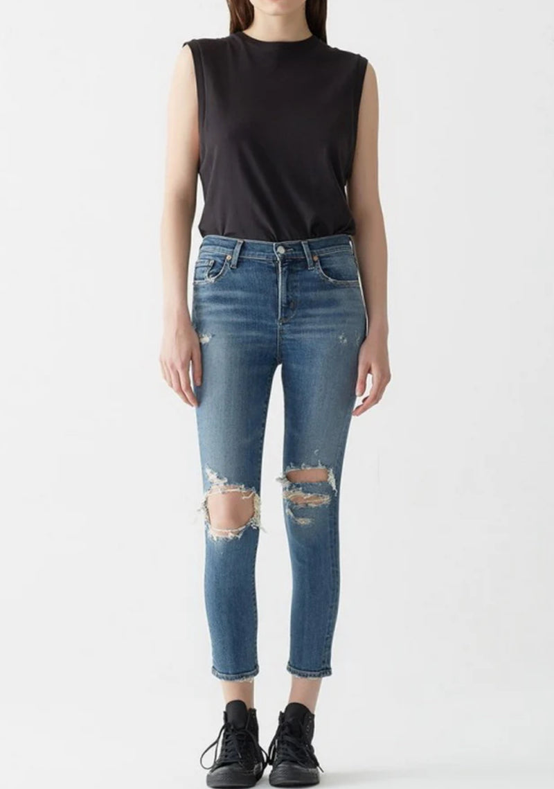 AGOLDE Sophie High Rise Skinny Crop - Spite