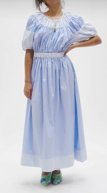 Rentrayage Barnstable Gathered Dress - Blue