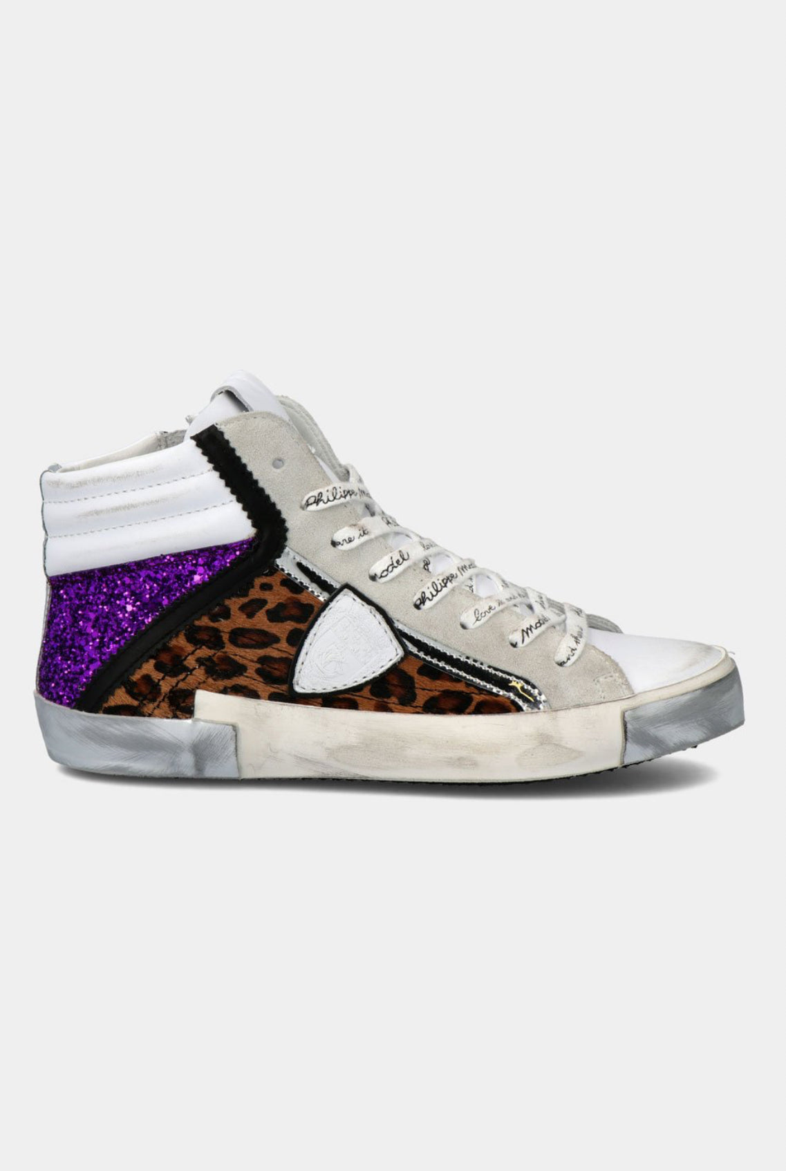 PRSX Leo Mixage Hi Top Sneaker - Leopard/Violet