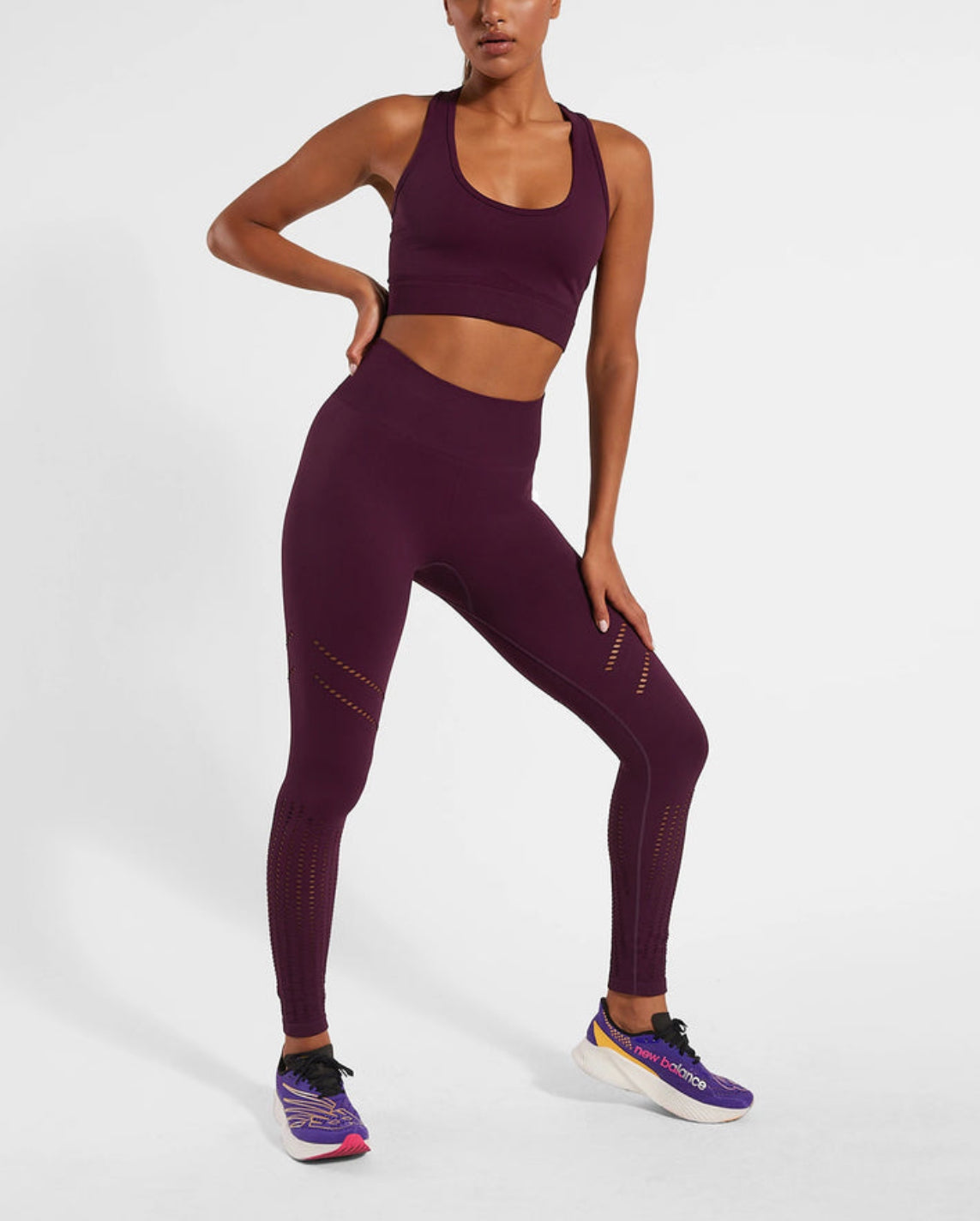 Koral Daisy Seamless Bra - Eggplant