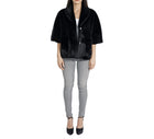 Love Token Peggy Faux Fur Topper - Black