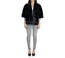 Love Token Peggy Faux Fur Topper - Black