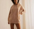 Ragdoll LA Oversized Hoodie - Blush Leopard