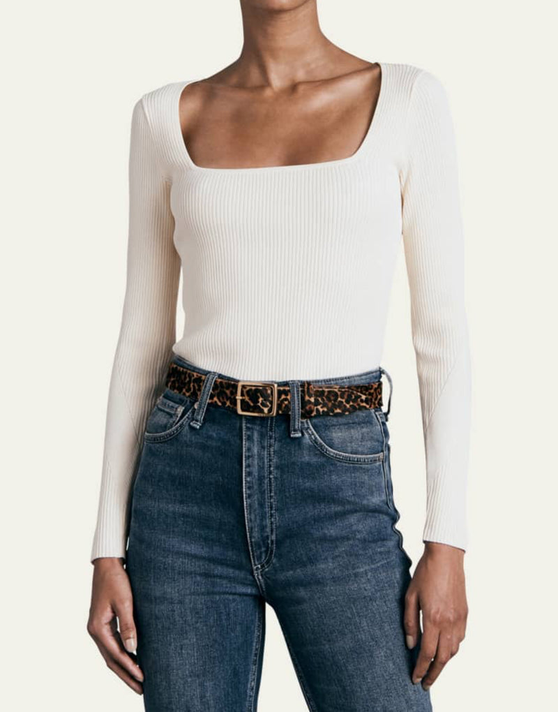 rag & bone Asher Viscose Long Sleeve - Ivory