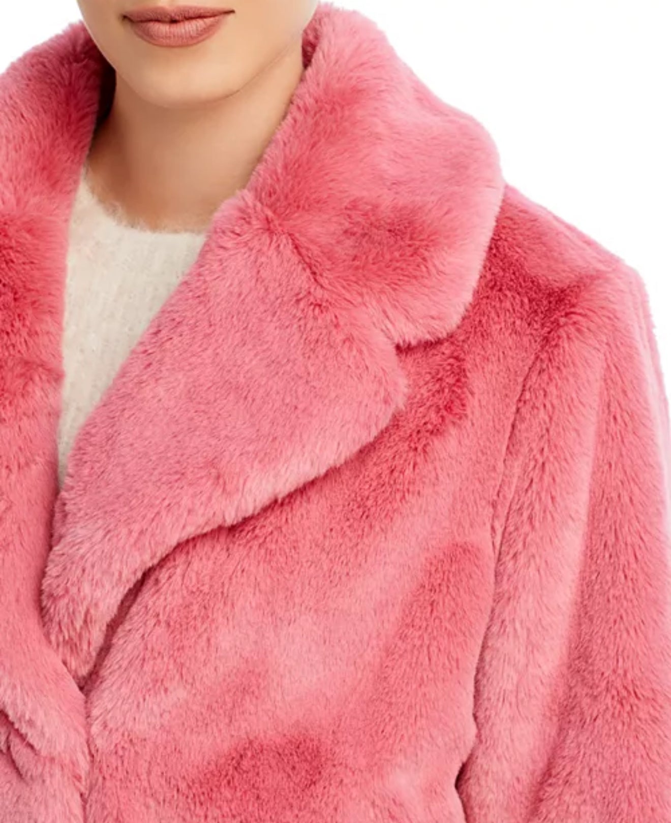 Apparis Milly Faux Fur Coat - Pink