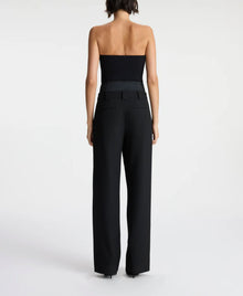 A.L.C Brady Satin Contrast Pant - Black