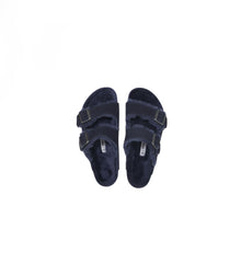 Birkenstock Arizona Shearling Suede Leather - Midnight Blue